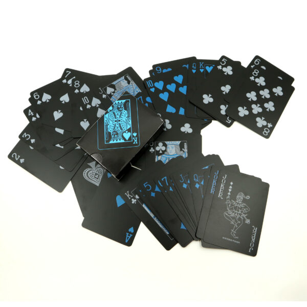 Poker Karten: Neon-Blau Spiele & Spielzeug